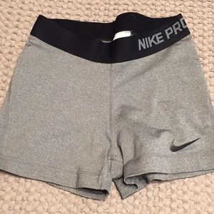 Nike Pro 3” spandex shorts